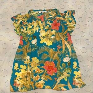 Floral top size L